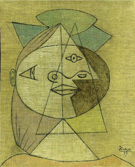 Pablo Picasso Painting Head Of A Woman Marie Therese Walter